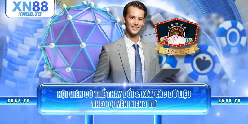 Hội viên có thể thay đổi & xóa các dữ liệu theo quyền riêng tư